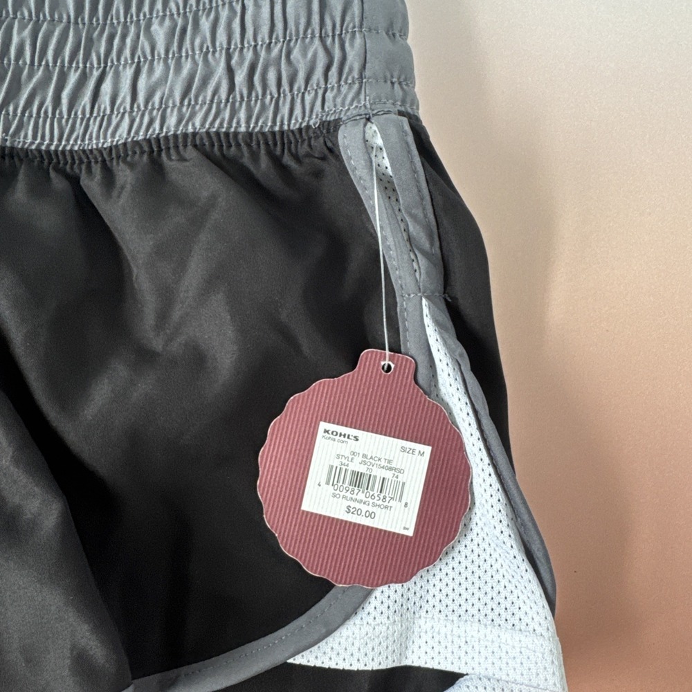Authentic American Heritage Women's Size M SO Shortie Running‎ Shorts Black/Gray - Picture 3 of 11